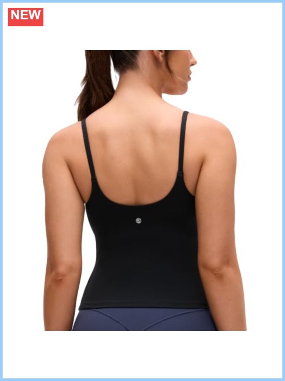 Softretch Slim Fit Tank Top with Built-in Bra U Back Yoga Lounge